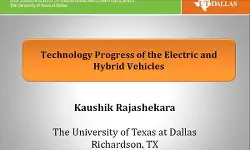 Video - Technology Progress of the Electric and Hybrid Vehicles