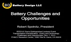 Video - Battery Challenges and Opportunities