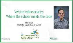 Video - Vehicle Cyber Security: Where the Rubber Meets the Code