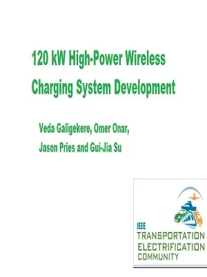 Video - 120 kW High-Power Wireless Charging System Development
