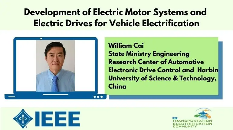 Development of Electric Motor Systems and Electric Drives for Vehicle Electrification-Video