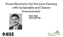 Power Electronics for Precision Farming with Sustainable and Cleaner Environments-Video