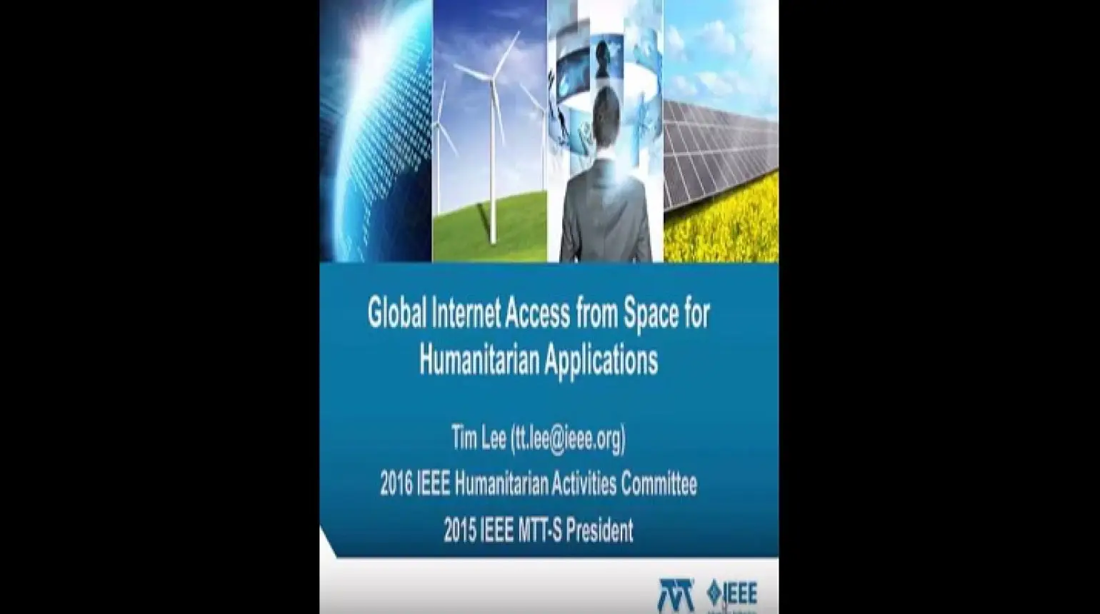 Global Internet Access from Space for Humanitarian Applications Video