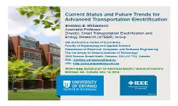 Video - Current Status and Future Trends for Advanced Transportation Electrification