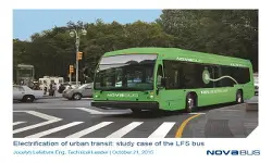 Video - Electrification of Urban Transit: Study Case of the LFS Bus