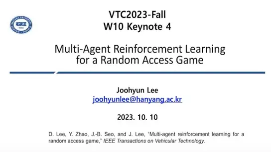 Multi Agent Reinforcement Learning for a Random Access Game 