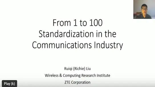 Tutorial: From 1 to 100: Standardization in the Communication Industry Part 1