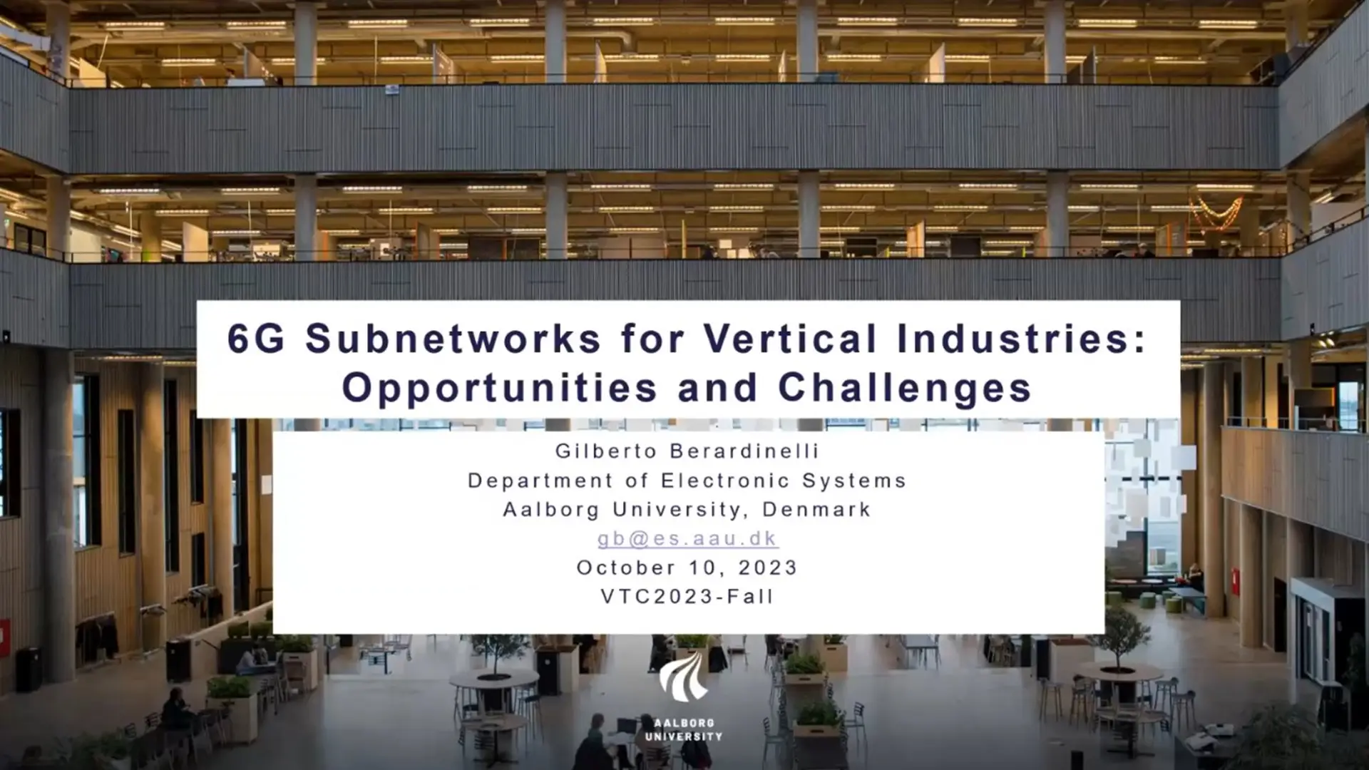 W1 Keynote 1: 6G Subnetworks for Vertical Industries: Opportunities and Challenges