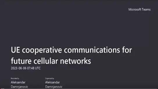UE Cooperative Communications for Future Cellular Networks
