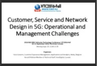 Video - Customer Service Network in 5G: Gacanin