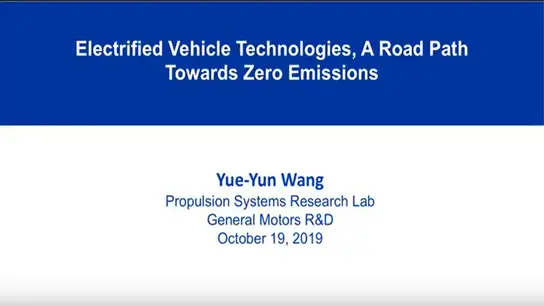 Electrified Vehicle Technologies A Road Path Towards Zero Emissions