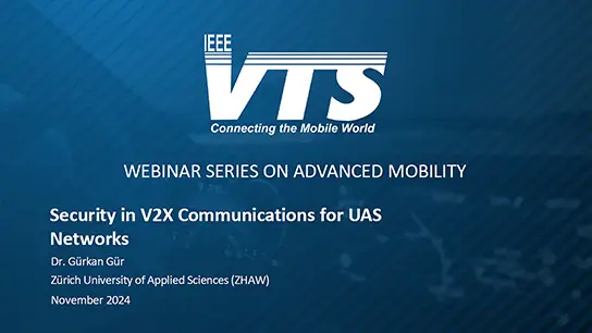 Security in V2X Communications for UAS Networks (slides)